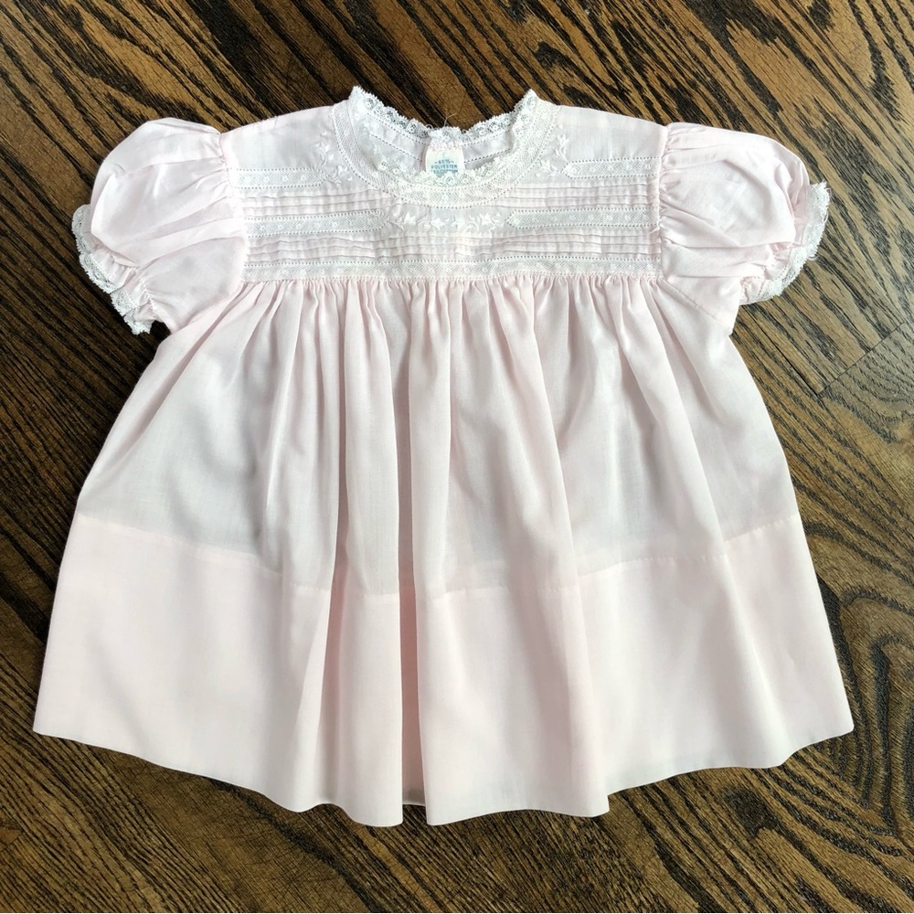Feltman Bros. pink lace dress
